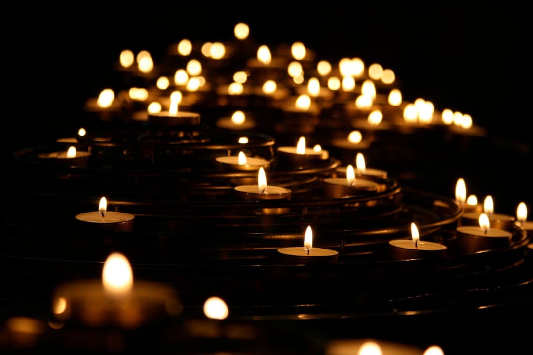 low-angle photo of lightened candles — Photo by Mike Labrum on Unsplash